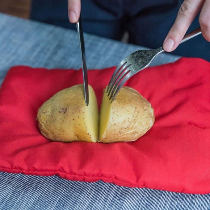 Waschbarer, wiederverwendbarer Mikrowellen-Kartoffelkochbeutel (kocht bis zu 4 Kartoffeln gleichzeitig), Größe: 26,7 x 17,6 cm, Potato Cooker Bag – Bild 7