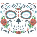 3 PCS Halloween wasserdichte temporäre Gesicht Tattoo Aufkleber, Größe: 240 * 210mm – Bild 2