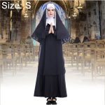 Halloween-Kostüm für Damen, Nonne, Missionar, Cosplay-Kleidung, Size:S, Size:M, Size:L, Size:XL, Size:XXL