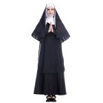 Halloween-Kostüm für Damen, Nonne, Missionar, Cosplay-Kleidung, Size:S, Size:M, Size:L, Size:XL, Size:XXL – Bild 6