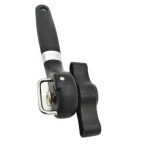 Einhand Professioneller ergonomischer manueller seitlicher Dosenöffner Flaschenöffner (schwarz) – Bild 3