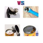 Einhand Professioneller ergonomischer manueller seitlicher Dosenöffner Flaschenöffner (schwarz) – Bild 5