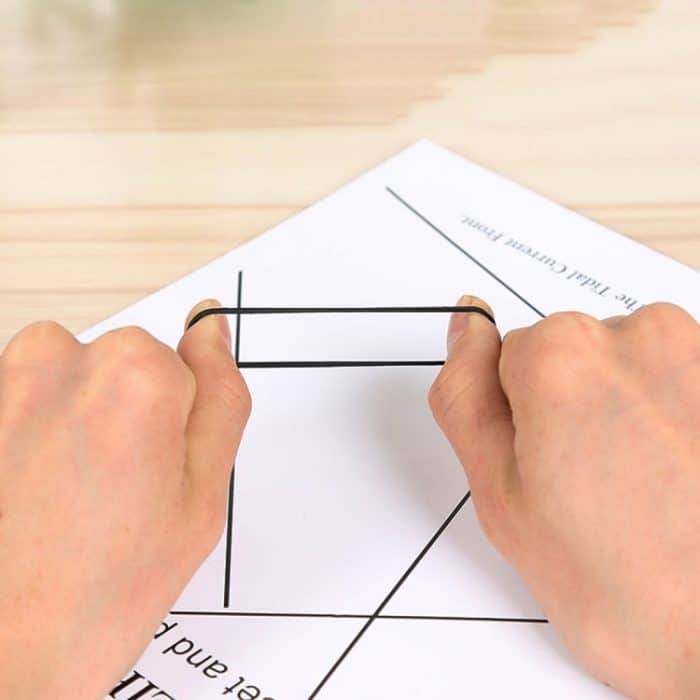 Schwarzes Gummiband Papier Rechnungen Dollars Geld Elastische dehnbare Bänder, 1 kg pro Beutel – Bild 5