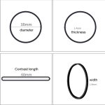 Schwarzes Gummiband Papier Rechnungen Dollars Geld Elastische dehnbare Bänder, 1 kg pro Beutel – Bild 6