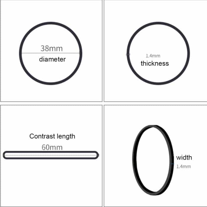 Schwarzes Gummiband Papier Rechnungen Dollars Geld Elastische dehnbare Bänder, 1 kg pro Beutel – Bild 6