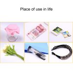 Schwarzes Gummiband Papier Rechnungen Dollars Geld Elastische dehnbare Bänder, 1 kg pro Beutel – Bild 7