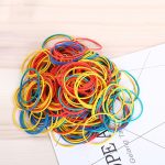 Verschiedene Farben Robuste dehnbare elastische Gummibänder Schulbürobedarf Schreibwaren, 1 kg pro Beutel – Bild 2