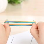 Verschiedene Farben Robuste dehnbare elastische Gummibänder Schulbürobedarf Schreibwaren, 1 kg pro Beutel – Bild 5