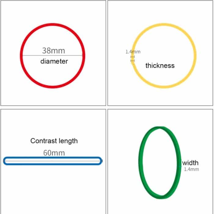 Verschiedene Farben Robuste dehnbare elastische Gummibänder Schulbürobedarf Schreibwaren, 1 kg pro Beutel – Bild 6