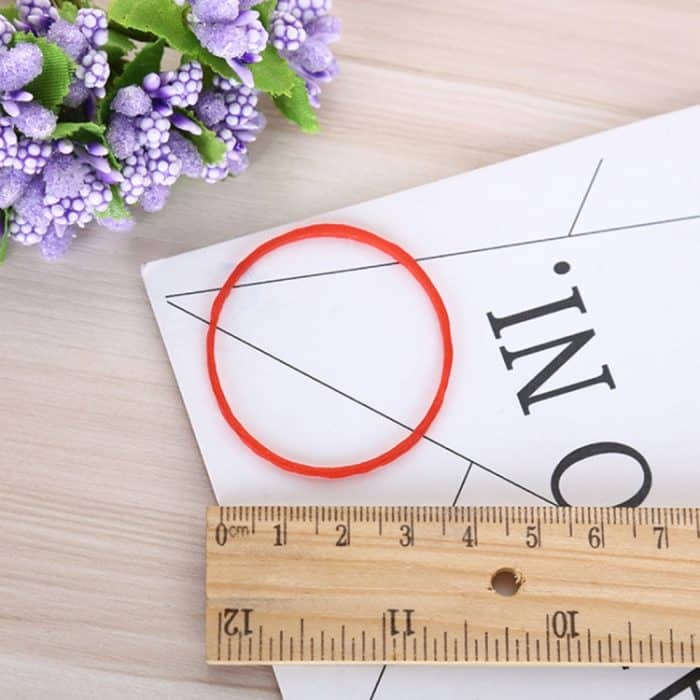 Rote robuste dehnbare elastische Gummibänder Home School Office Supplies Briefpapier, 1 kg pro Beutel – Bild 4