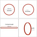 Rote robuste dehnbare elastische Gummibänder Home School Office Supplies Briefpapier, 1 kg pro Beutel – Bild 6