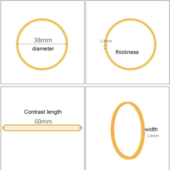 Gelbe robuste dehnbare elastische Gummibänder Schulbürobedarf Schreibwaren, 1 kg pro Beutel – Bild 6