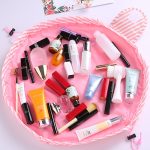 Große Reisetasche mit Kordelzug, Aufbewahrungstasche für Kosmetikartikel, Black, Dark Gray, Pink, Gray Blue, Light Grey, Light Pink, Mint Green, Navy Blue, Beige, Red – Bild 3