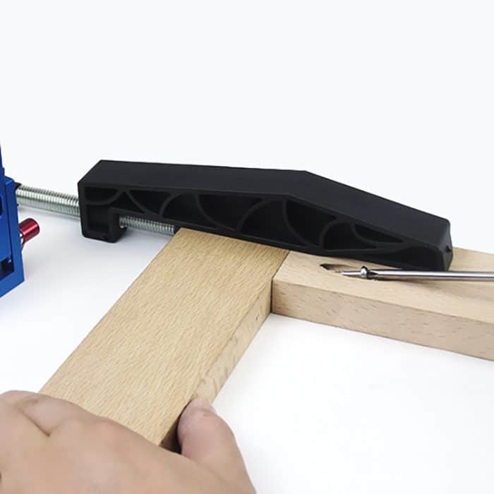 XK-1 C Aluminiumlegierung Holzbearbeitung Schräglochsuche Holzbearbeitungs-Stanzwerkzeug – Bild 8