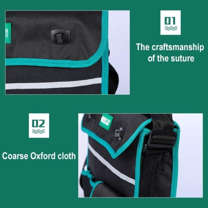 01 Typ Multifunktions-Leinwand Stoffverdickung Elektriker Gürteltasche Wartungswerkzeuge Umhängetasche Praktische Werkzeugtasche – Bild 3