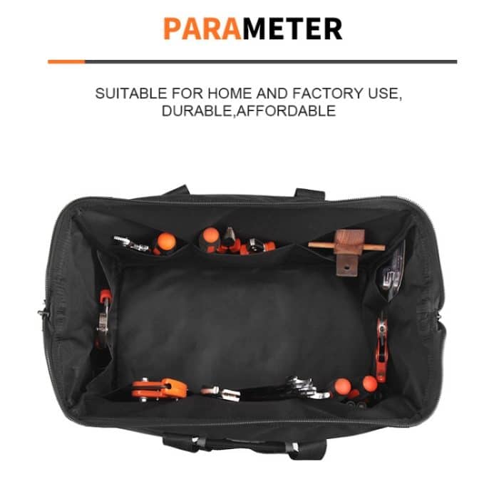 Multifunktions-Oxford-Stoff-Elektriker-Gürteltasche Wartungswerkzeuge Handtasche Umhängetasche Praktische Werkzeugtasche, Größe: 19 Zoll – Bild 3