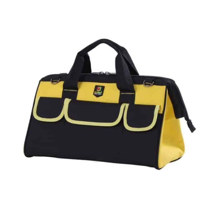 Multifunktions-Oxford-Stoff-Elektriker-Gürteltasche, Wartungswerkzeuge, Handtasche, Umhängetasche, praktische Hardware-Werkzeugtasche, Größe: 19 Zoll, Size : 19 inch(Yellow), Size : 19 inch(Blue) – Bild 2