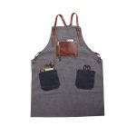 Handwerker-Arbeitsschürzen aus Baumwoll-Canvas im Retro-Stil, Work Aprons(Grey), Work Aprons(Blue) – Bild 2