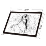 A2 Größe 23W 12V LED Dimmbare Acryl-Kopierkarten mit drei Helligkeitsstufen für Anime Sketch Drawing Sketchpad mit Netzteil – Bild 6