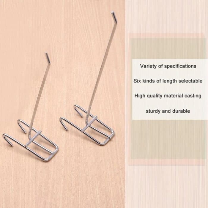 10 Stück 3,5 mm Supermarkt-Eisengitter-Regalhaken, Länge: 10 cm – Bild 5