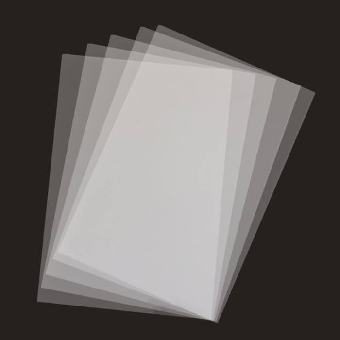 10 Stück Druck-Wärmeschrumpffolie DIY Epoxid-Druckpapier Stempelmaterial Druckpapier, DIY Heat Shrink Film (White), DIY Heat Shrink Film (Transparent) – Bild 2