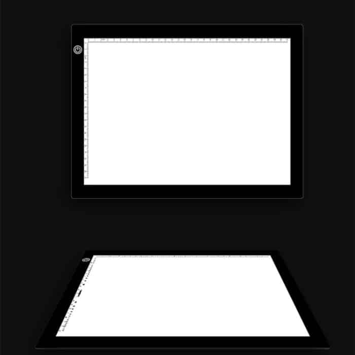 A4 Größe 5W 5V LED Dimmbare Acryl-Kopierkarten mit drei Helligkeitsstufen für Anime Sketch Drawing Sketchpad, mit USB-Kabel und Stecker, Größe: 220x330x5mm – Bild 7