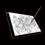 A4 Größe 5W 5V LED Dimmbare Acryl-Kopierkarten mit drei Helligkeitsstufen für Anime Sketch Drawing Sketchpad, mit USB-Kabel und Stecker, Größe: 240x360x5mm