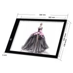 A4 Größe LED Drei Helligkeitsstufen Dimmbare Acryl-Kopierkarten für Anime Sketch Drawing Sketchpad – Bild 6