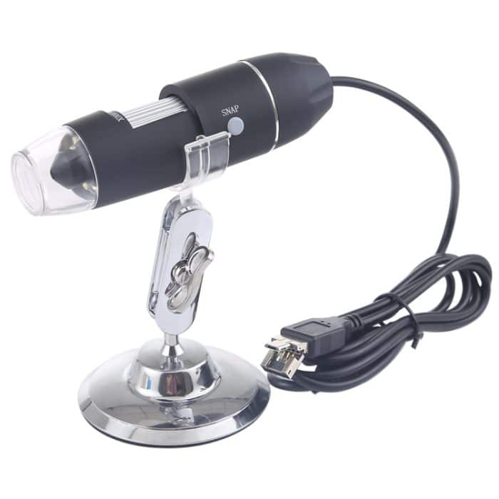 USB Magnifier HD 0.3MP Bildsensor 2560x1920P USB Digitalmikroskop mit 8 LED & Professional Stand – Bild 1
