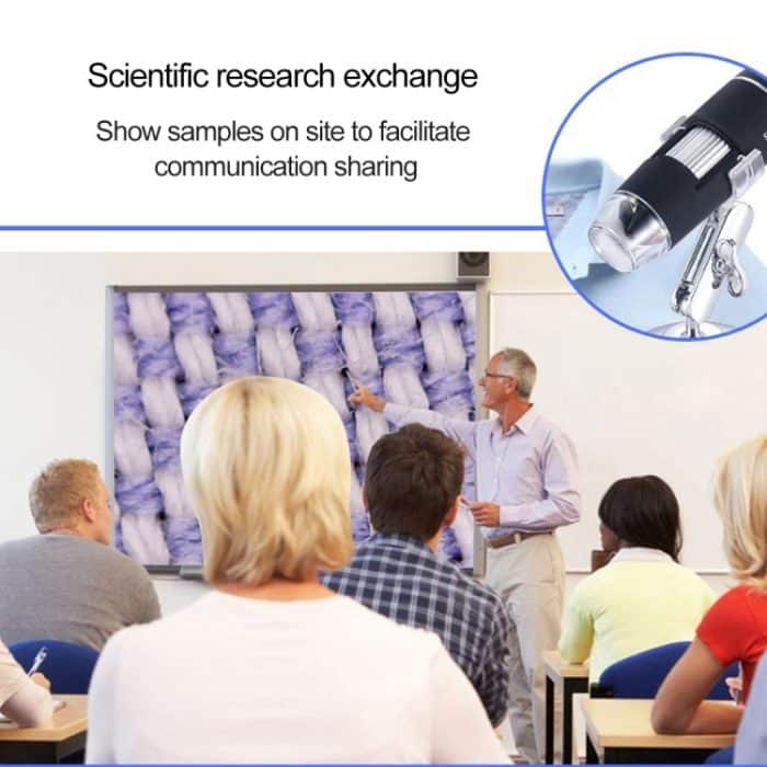 USB Magnifier HD 0.3MP Bildsensor 2560x1920P USB Digitalmikroskop mit 8 LED & Professional Stand – Bild 11