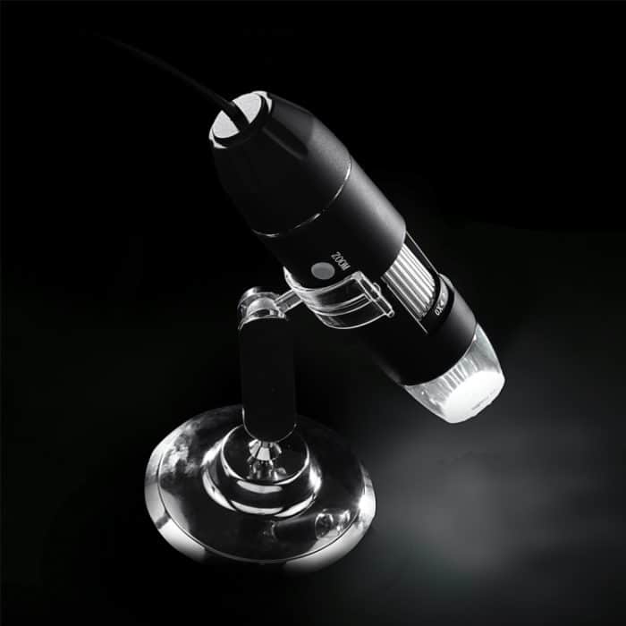 USB Magnifier HD 0.3MP Bildsensor 2560x1920P USB Digitalmikroskop mit 8 LED & Professional Stand – Bild 9