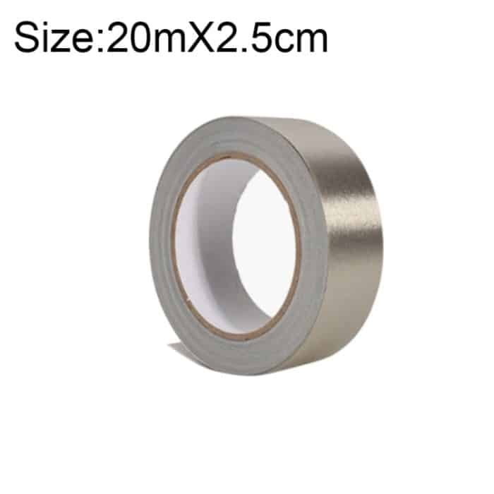 HC26593.jpg Doppelseitiges, leitfähiges, klebendes Tuch, einseitiges, klebendes EMI-Schutzknopfreparaturen, Größe: 20 mx 2,5 cm – Bild 1