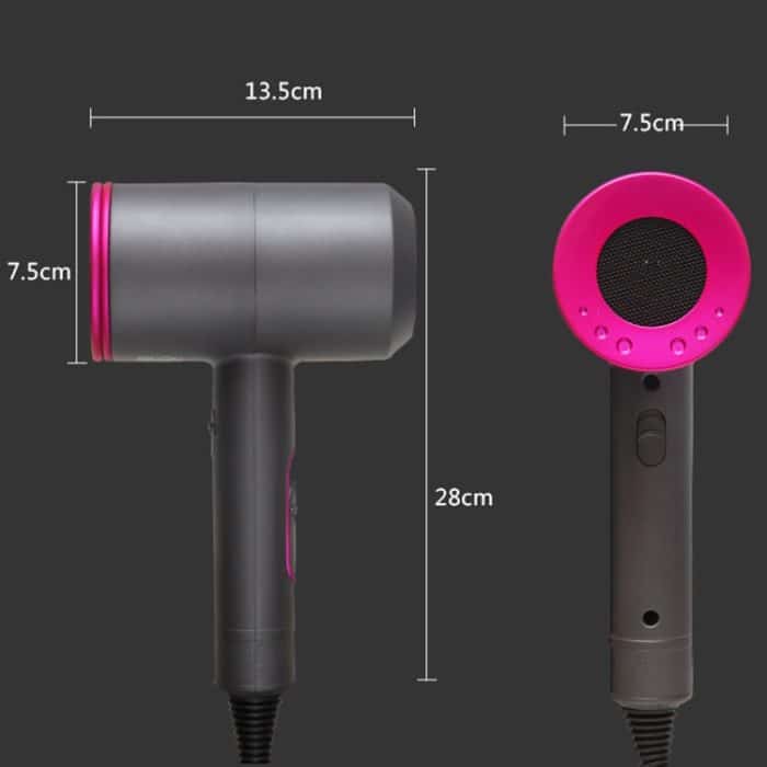 Leistungsstarker anionischer Kalt-Heißluft-Haartrockner mit konstanter Temperatur, EU-Stecker, EU Plug (Red + Black) +3, EU Plug (Red + Grey) +3 – Bild 3