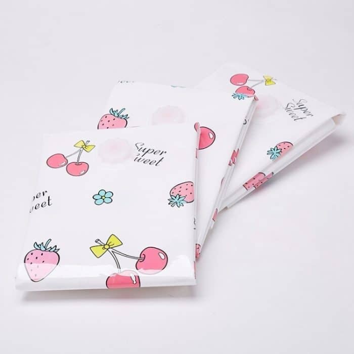 4PCS Platzsparender Bonbonfarbmuster Vakuum-Aufbewahrungsbeutel, explosionsgeschützter Thinken Quilts Kleidung Vakuum-Aufbewahrungsbeutel mit Freihandpumpe, Größe: 70 * 90 cm – Bild 3