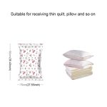 4PCS Platzsparender Bonbonfarbmuster Vakuum-Aufbewahrungsbeutel, explosionsgeschützter Thinken Quilts Kleidung Vakuum-Aufbewahrungsbeutel mit Freihandpumpe, Größe: 70 * 90 cm – Bild 5