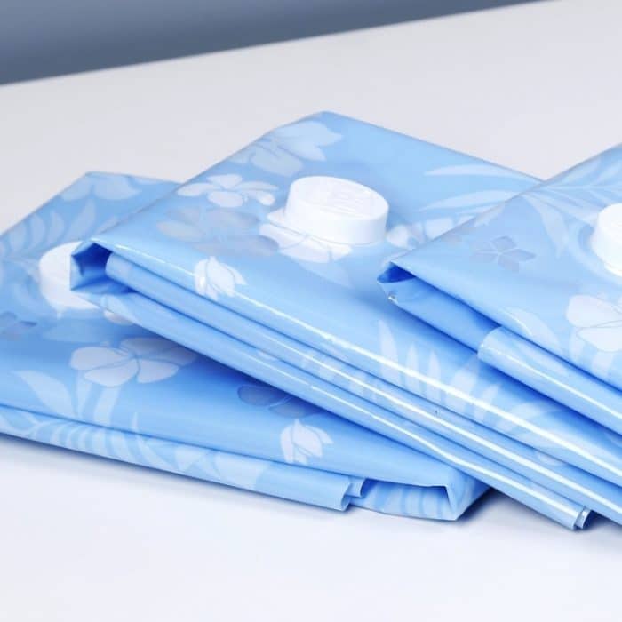 Platzsparende Orchideenmuster Vakuum-Aufbewahrungsbeutel, Thinken Quilts Kleidung Vakuum-Aufbewahrungsbeutel, Größe: 100 * 130 cm – Bild 3