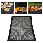 Grillhitzebeständig Antihaft-Grillgitter-Grillbackmatte, Größe: 40 x 30 cm