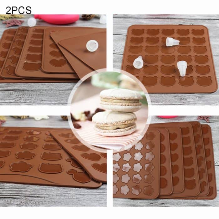 2 PCS Küchenbraten Silikon Macaron Ofen Backblech, Größe: 26 * 29cm – Bild 1