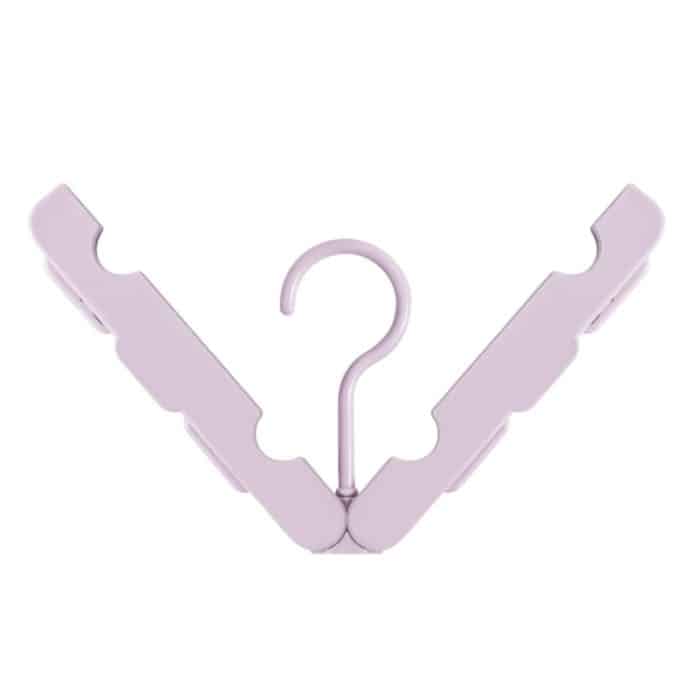 Faltbarer Kleiderbügel-Wäscheständer mit 4 versteckten Clips für Zuhause / Reisen, zufällige Farblieferung – Bild 3