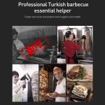 Tragbarer Fleischschneider Elektrischer Fleischschneider Türkischer Grillschneider, EU-Stecker – Bild 8