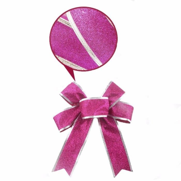 2 m Weihnachtsparty-Dekoration, glitzerndes Puder-Weihnachtsbaum-Dekorationsband – Bild 4