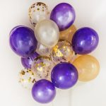 5 PCS 12 Zoll transparente Gold Pailletten Konfetti Luftballons, Weihnachtsfeier Hochzeitsdekoration Konfetti Luftballons, zufällige Lieferung – Bild 8