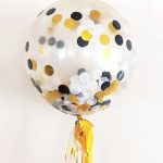 5 PCS 12 Zoll bunte Konfetti Luftballons Hochzeitsdekoration Szene Ornament Luftballons – Bild 4