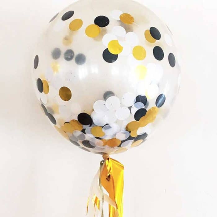 5 PCS 12 Zoll bunte Konfetti Luftballons Hochzeitsdekoration Szene Ornament Luftballons – Bild 4