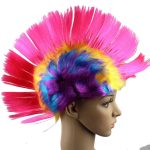 Lustige Weihnachten Halloween Perücke Maskerade Kopfschmuck Mohawk Haarkamm, zufällige Farblieferung – Bild 4