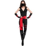 Halloween Frau Krieger Cosplay Piraten Kostüm Rollenspiel Schwarz Cosplay Stoff Kostüme, XL, Brust: 80-100cm, Taille: 74-85cm, – Bild 3
