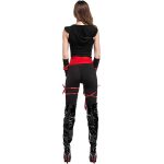 Halloween Frau Krieger Cosplay Piraten Kostüm Rollenspiel Schwarz Cosplay Stoff Kostüme, XL, Brust: 80-100cm, Taille: 74-85cm, – Bild 4