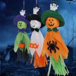 3 PCS Halloween Hanging Ghost Anhänger Kürbis Halloween Dekorationen, zufällige Farblieferung – Bild 2