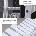 Massivholz, faltbar, mehrschichtig, Blumenteller, Lagerregale, Schuhregal, Größe: 90 x 50 x 30 cm – Bild 4