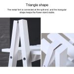 Massivholz, faltbar, mehrschichtig, Blumenteller, Lagerregale, Schuhregal, Größe: 90 x 50 x 30 cm – Bild 5